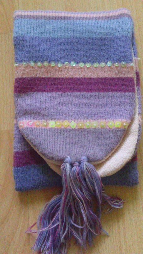 Šálik s flitríkami, kenvelo