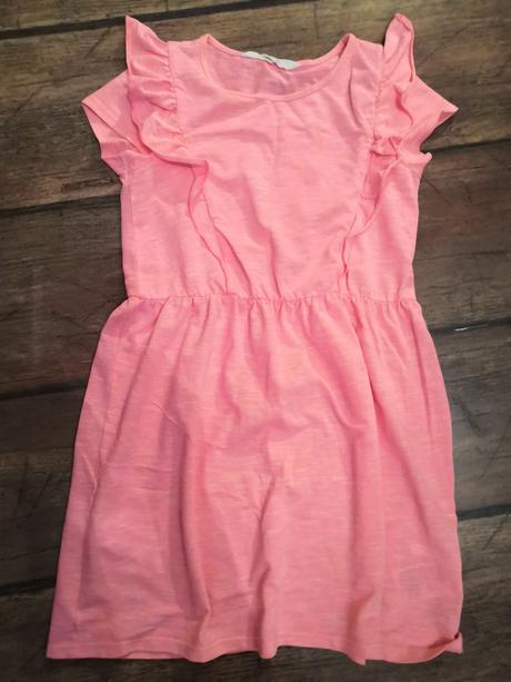 Neónové šaty, h&m,122