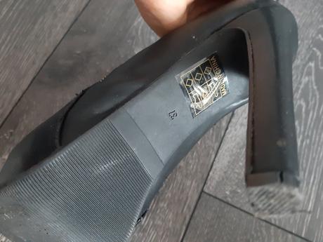 Čierne platformové kotníčky, 37