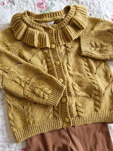 Sveter s golierom + legíny, next,80