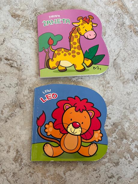 Knihy pre deti žirafa,lev, 