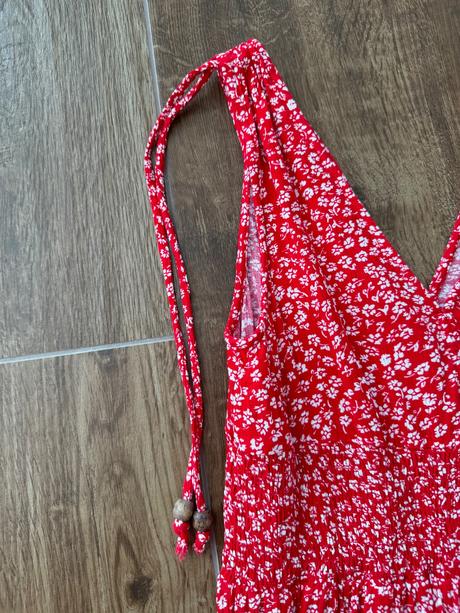 Červene romantické saty, xs