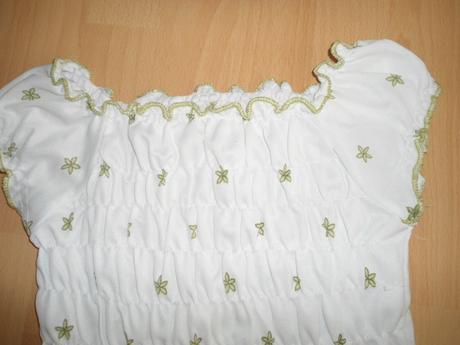 Letne bielo-zelene tricko, 128