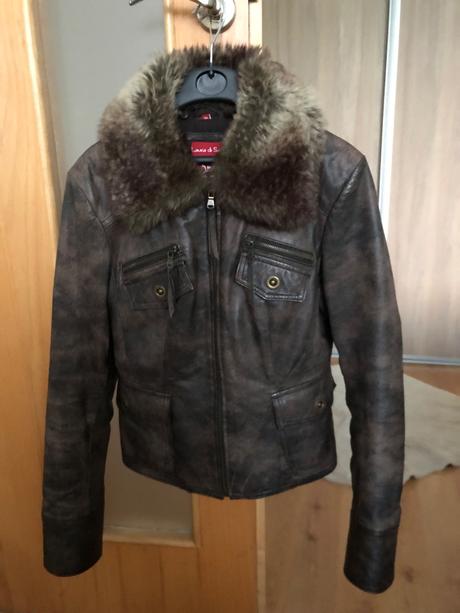 Jesenná bundička kožená, 36