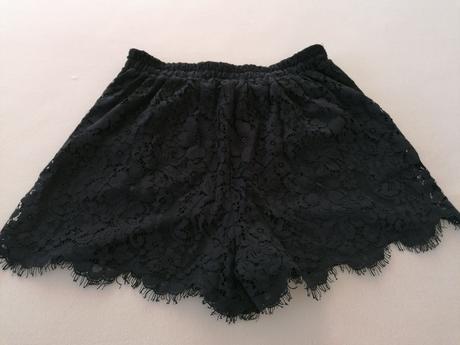 Kraťasy s čipkou, amisu,38