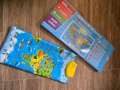 Interaktívny poster - zvieracia mapa, 