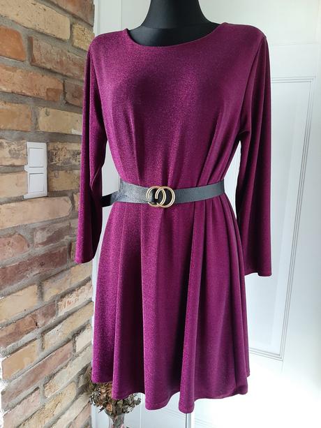 Dámske trblietavé šaty  / tunika, 38 - xxl