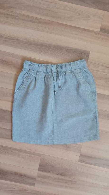 Sukňa s prímesou ľanu, esmara,34