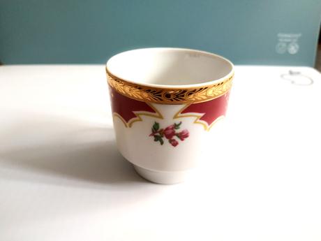 Porcelán mokka kávový servis - 6+6 šálky + podšálk, 