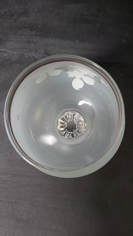 Poháre s kvetinkami na koňak ručná maľba 6ks,