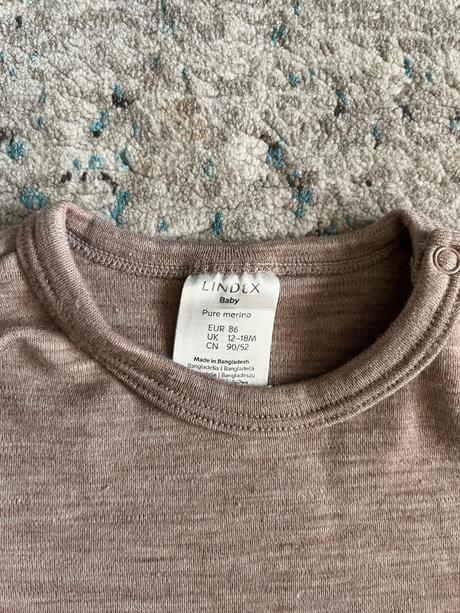 Rastúce merino body vel.86, lindex,86