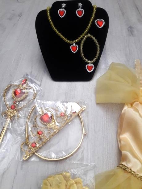 Bella šaty/kostým kráska a zviera veľ. 116 na 5/6, 