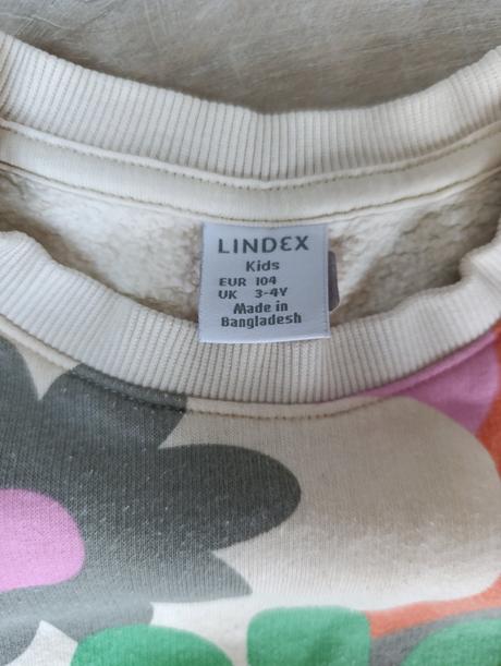 Lindex kvetinová mikina, lindex,104