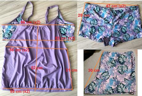 Dvojdielne plavky, tankiny, v. xl a v. xxl, xxl