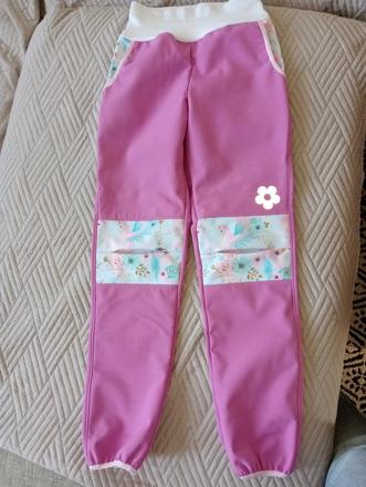 Nohavice softshelove, 128