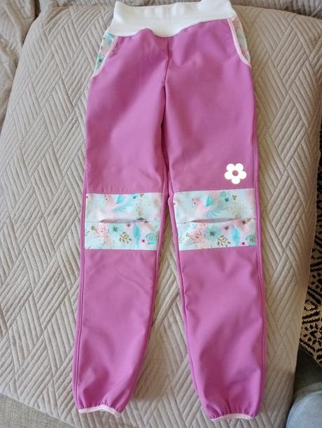 Nohavice softshelove, 128