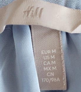 Bledomodré elegantné šaty, h&m,m
