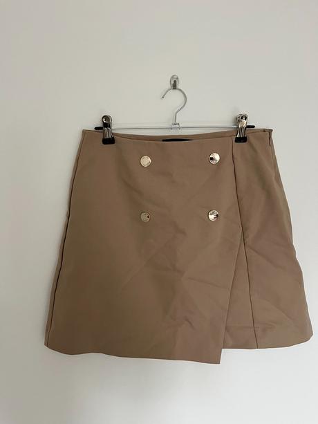 Hnedá krémová formálna kancelárska sukňa, mohito,s