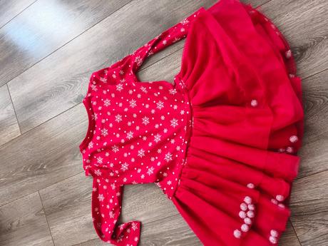 Vianočné šaty s tylovou sukňou, f&f,110