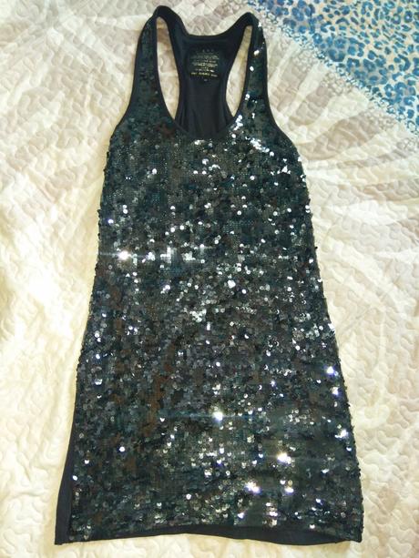 Šaty s trblietkami, river island,m