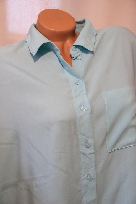 Viskózová mentolová košeľa, xxxl, george,xxxl