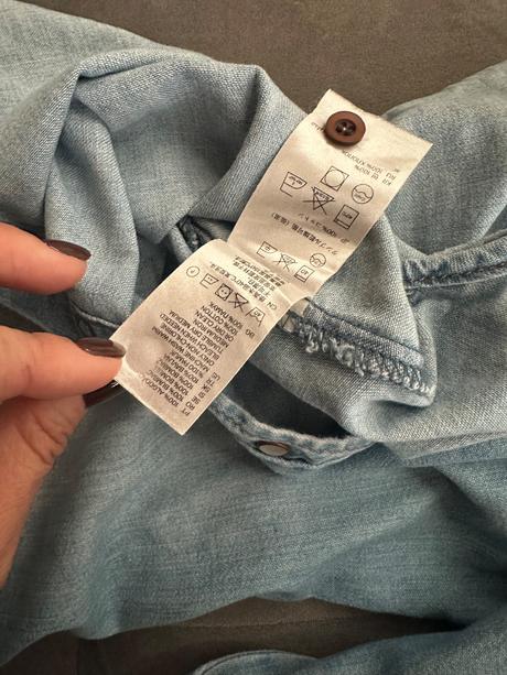 Denimová košeľa, h&m,34