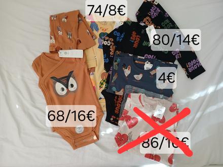 Body so sovičkou 68, lindex,68