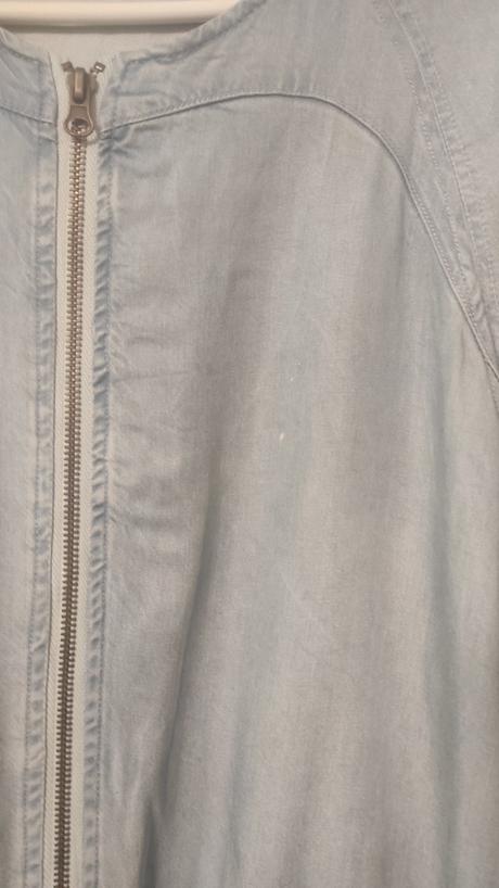 Voľná rifľová bundička na zips, 38