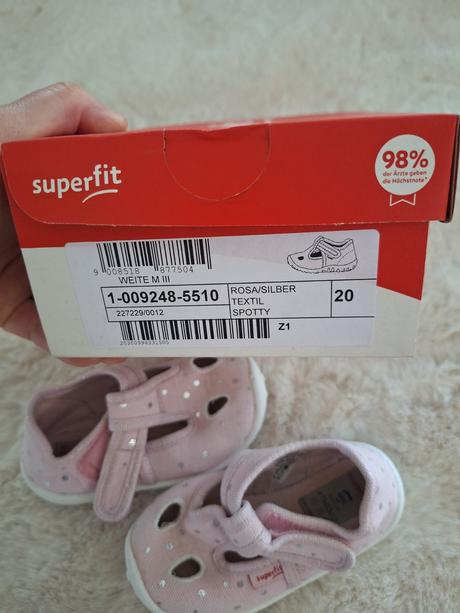 Papučky superfit velkost 20, superfit,20