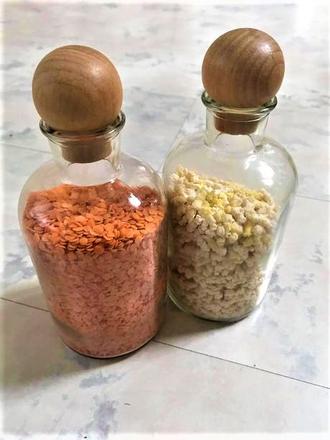 Sklenené dózy / 2 ks, 