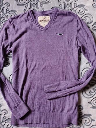 Hollister pánsky fialový pulovrík, hollister,s