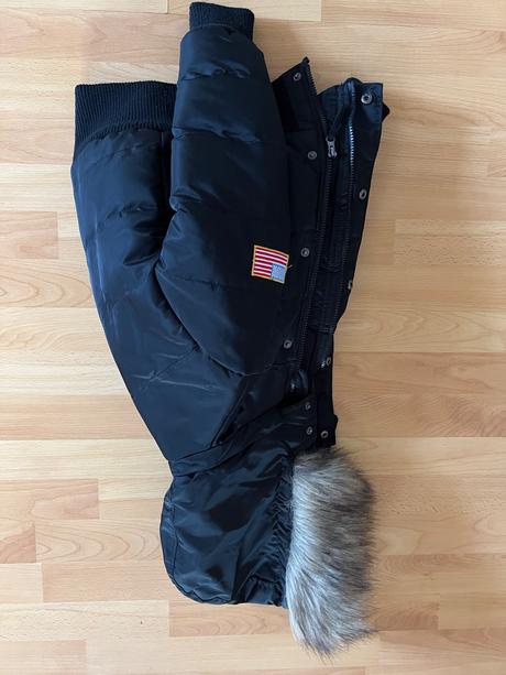 Zimná bunda s kozusinou, 140