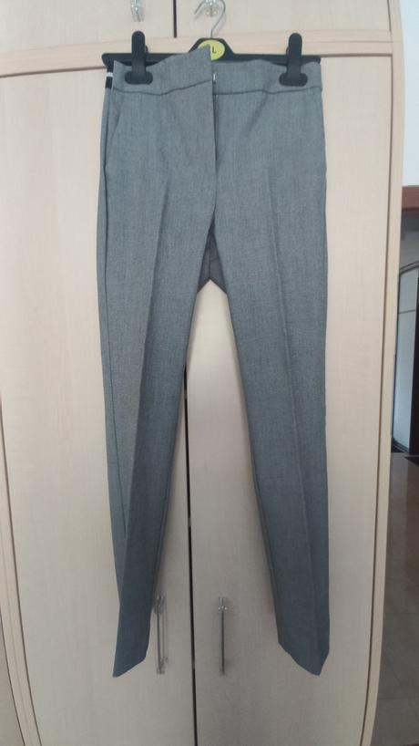 Elegantné nohavice xs, zara - šedé, zara,xs