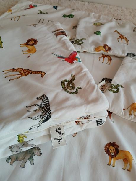 Obliecky s vyplnou layette jungle 2 komplety,