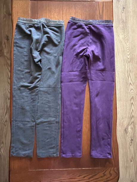 Zateplené legínky dvojbalenie, h&m,134