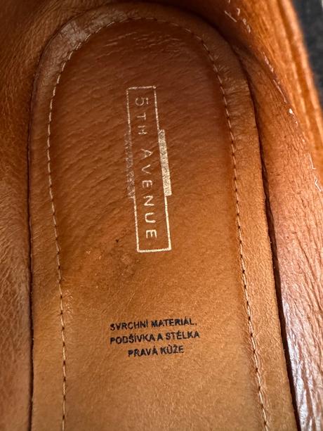 Kožené slip on fifth avenue, deichmann,41