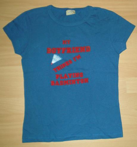 Modré tricko s nápisom, xdye, m