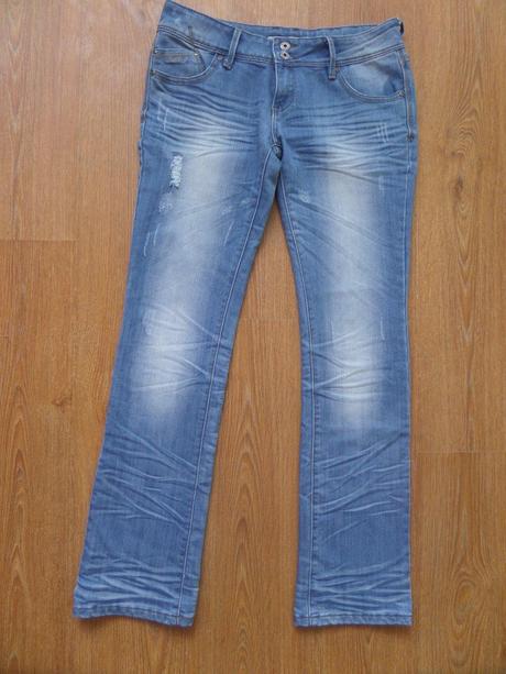 Bledomodré rifle, denim,l