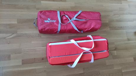 Cestovná postieľka a ohrádka v jednom baby design, 