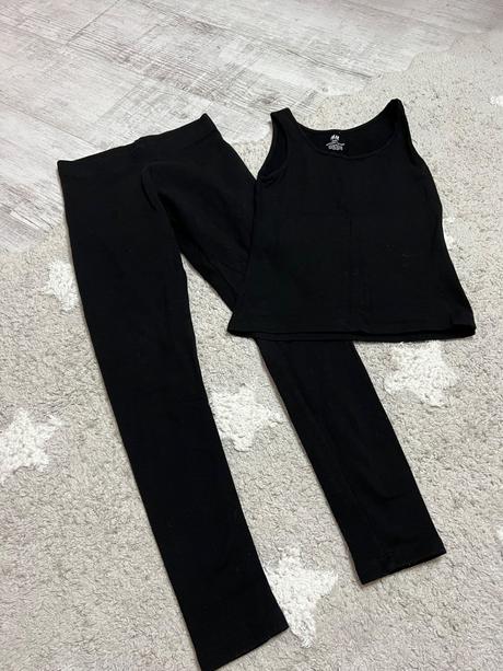 Hrubšie leginky a tielko 134/140 h&m, h&m,134