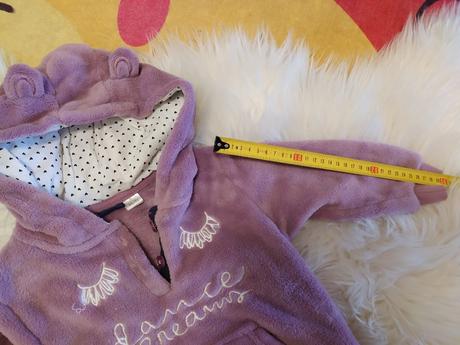 Krásna tepla mikinka s vreckami, lupilu,86