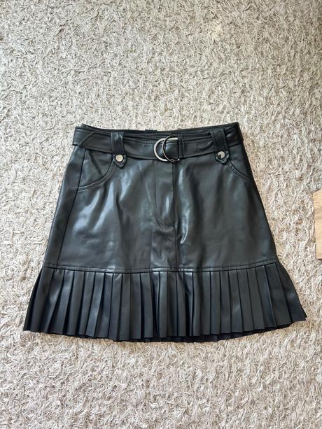 Leginy plus koženkova sukna, stradivarius,s