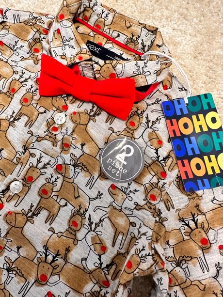 Vianočná košeľa s motýlikom pre chlapčeka, next, next,86