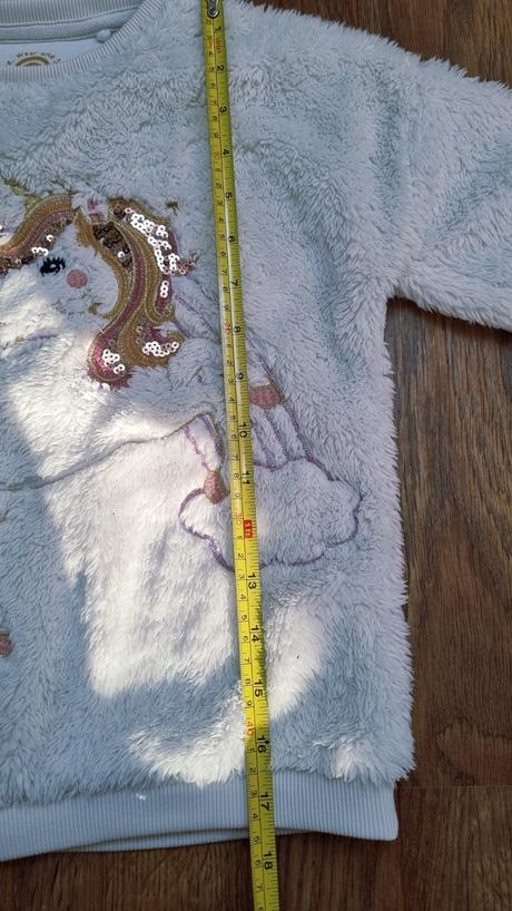 B3622 mikina teplá huňatá, f&f,122