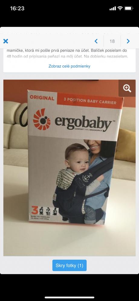 Nosič ergobaby, ergo baby
