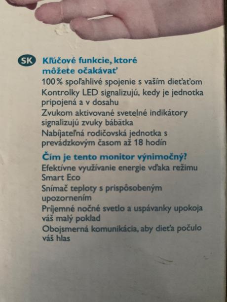 Detský monitor philips avent, philips avent