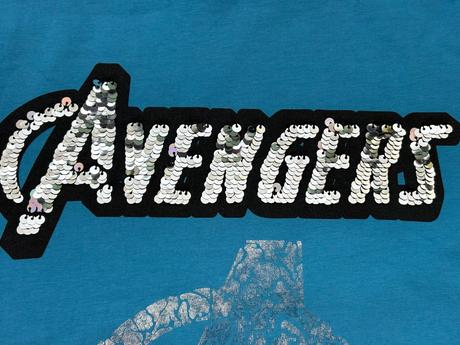 Avengers glitrované tričko v. 128, h&m,128