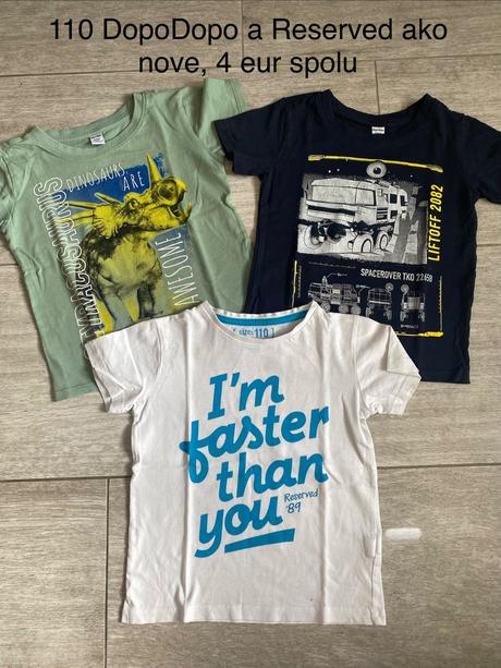 3x tricko kratky rukav 110, dopodopo,110