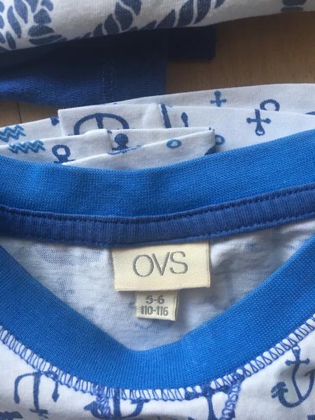 4 ks letne bavlnene pyzamka, ovs,116