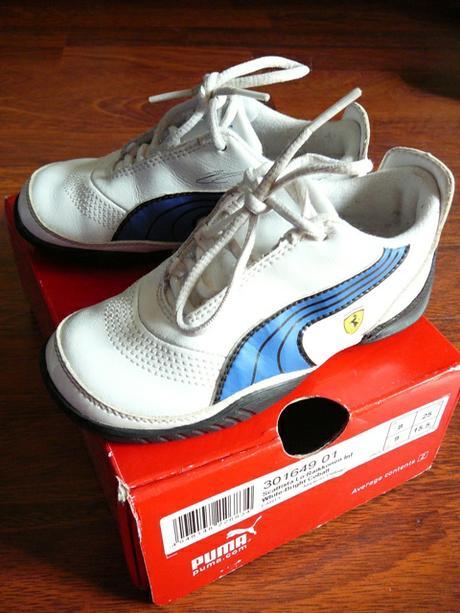 Tenisky koženné pre drobca č.25, puma,25